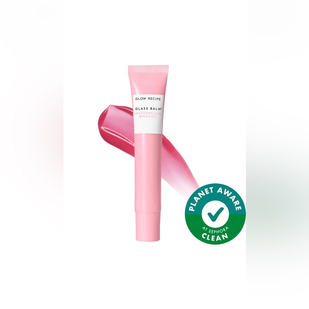 GLOW RECIPE Glass Balm in Watermelon Bingsoo- sheer soft pink Full Size 15 g